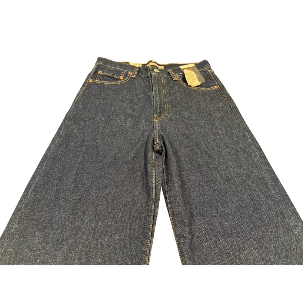 NWT Levi's Ribcage Wide Leg Jeans Super High Rise Blue Women's 29x32